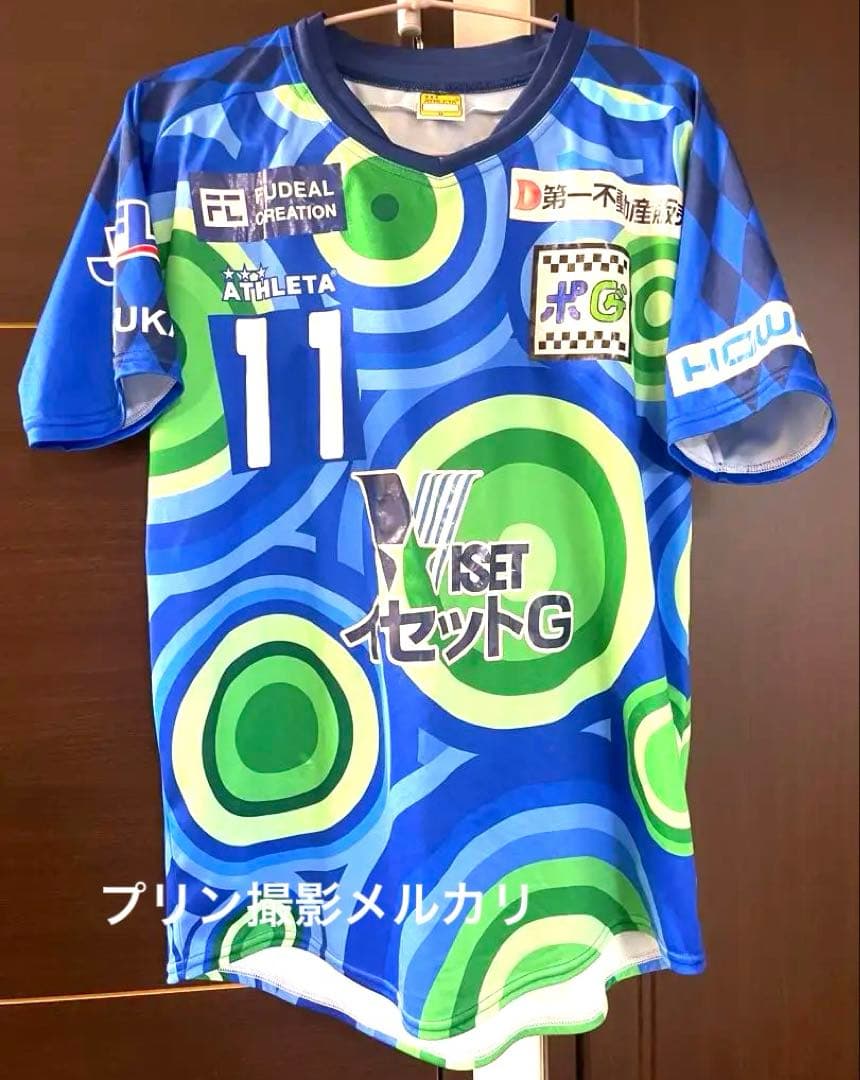 ATHLETA サッカーウェア Mサイズ 11番 サイン付き三浦知良　カズ