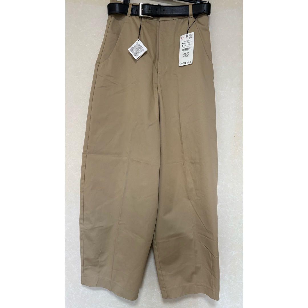 ZARA ザラ ベルト付きワイドパンツ チノパン