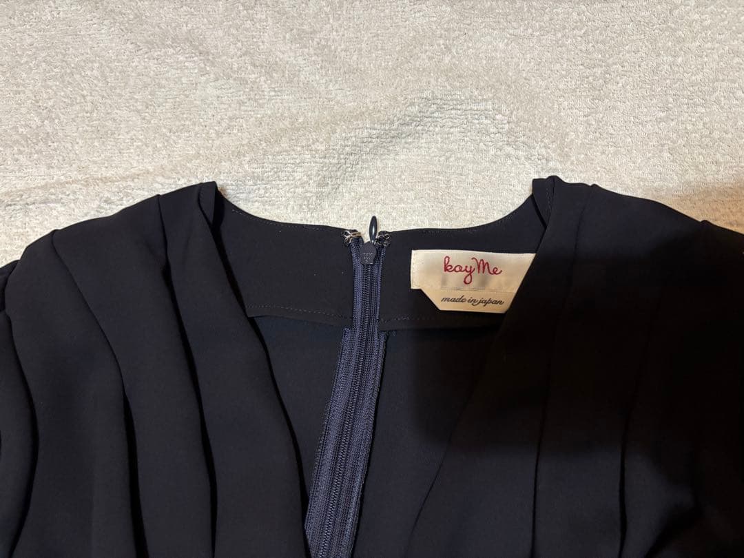 美品 11号✨ケイミー ヴィーナスワンピース ストレッチ ジャージー 洗える 紺