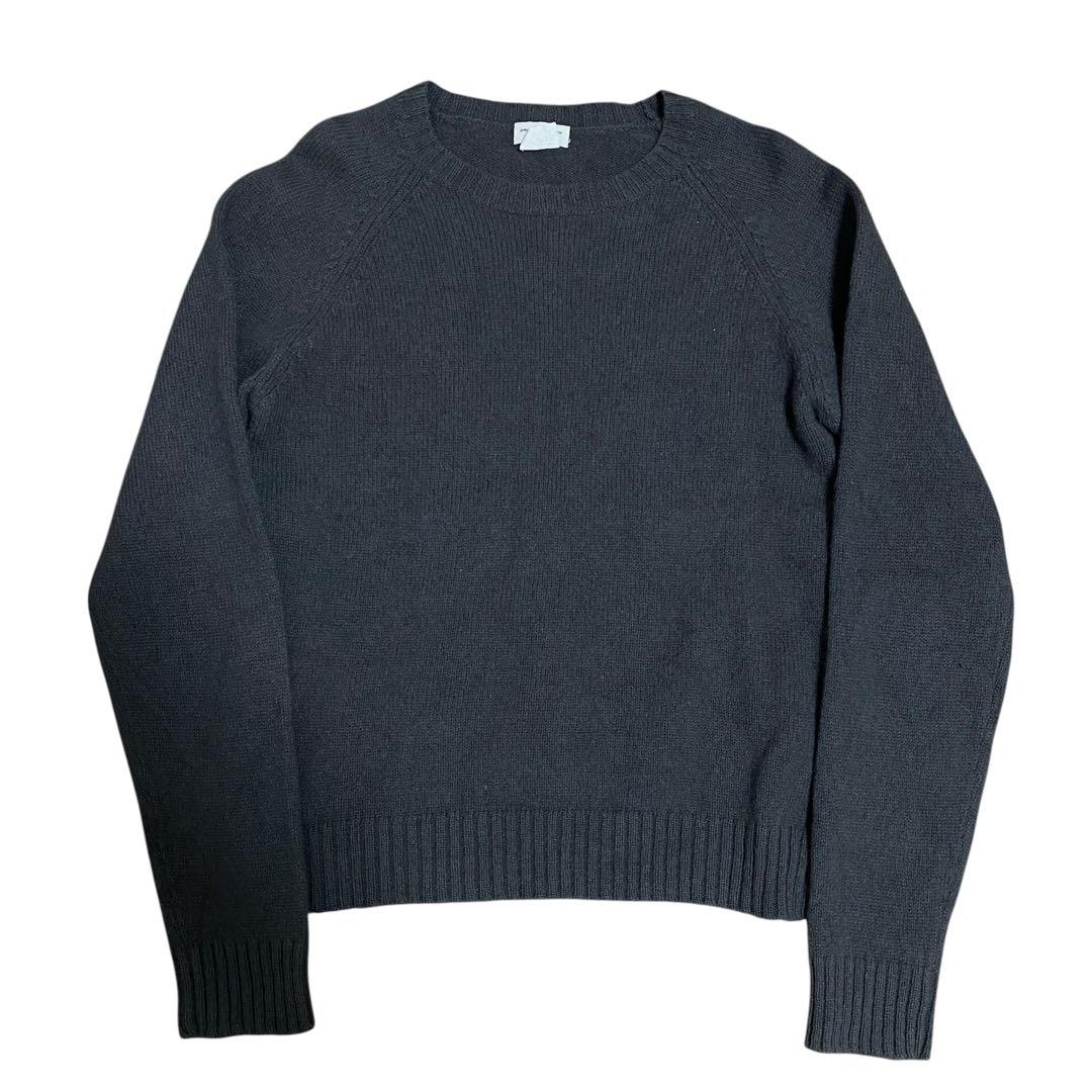 DRIES VAN NOTEN 無地 ウール ニット チャコールグレー ドリス