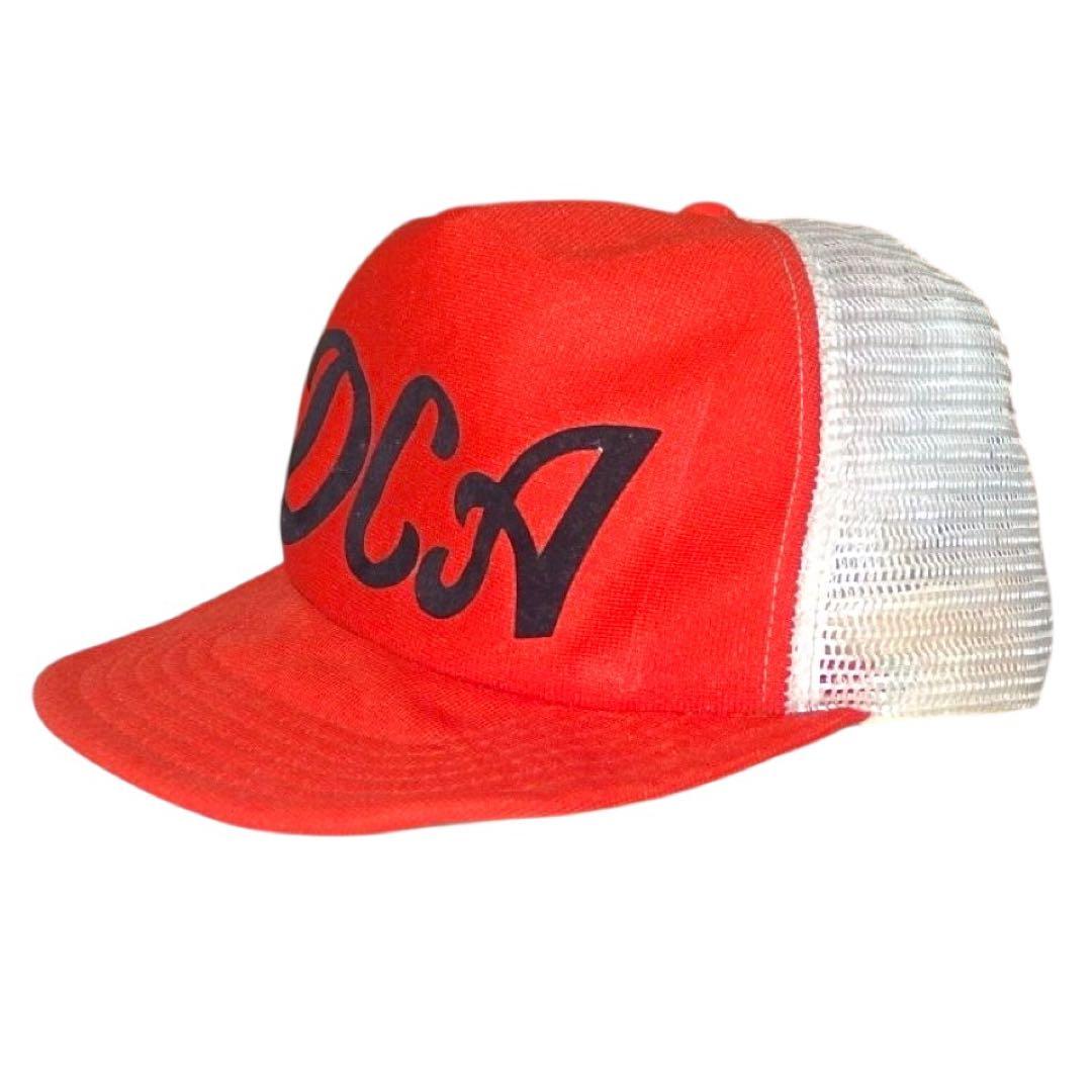 ▪️70s NEW ERA ビンテージ トラッカーキャップ オレンジ 白 緑 黒