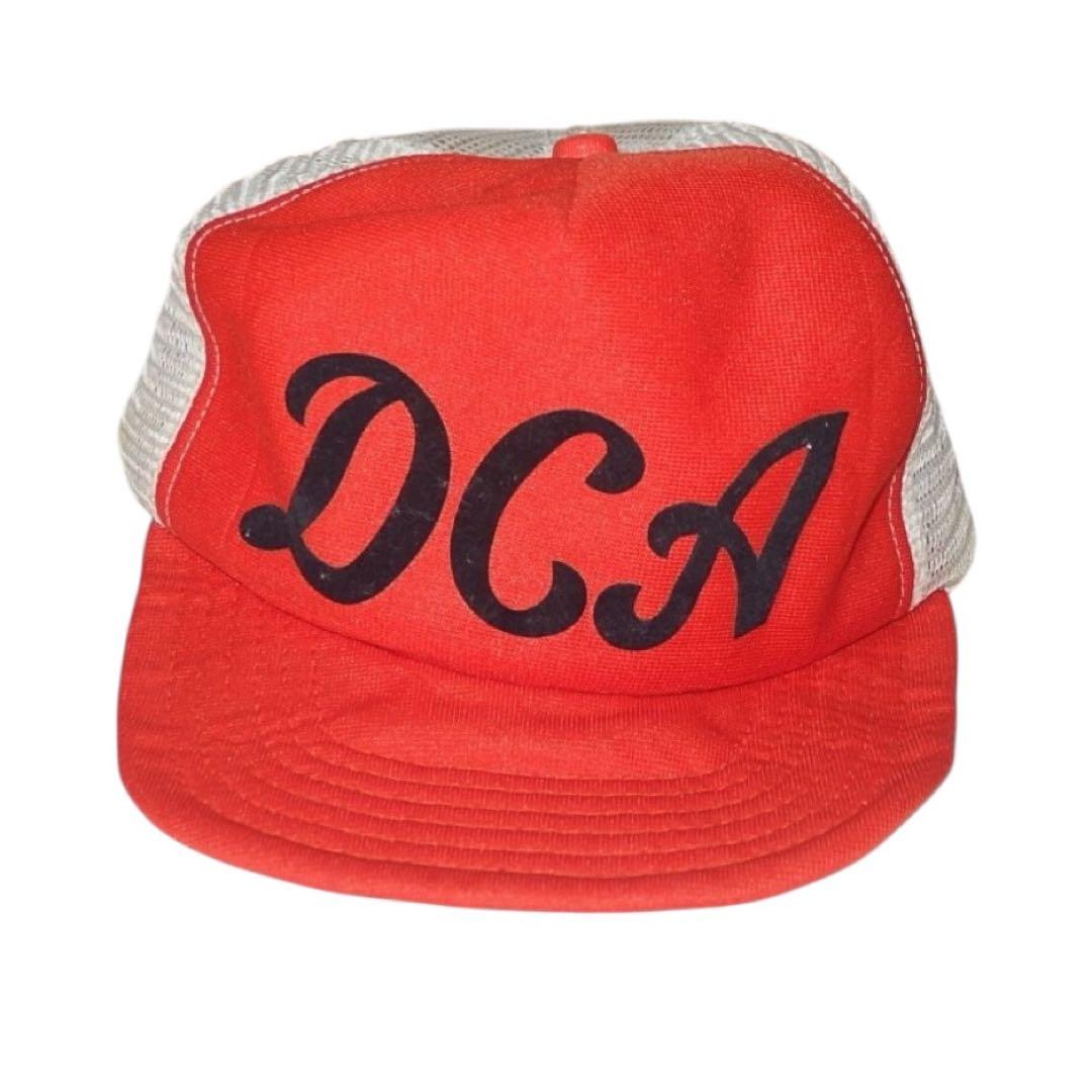 ▪️70s NEW ERA ビンテージ トラッカーキャップ オレンジ 白 緑 黒