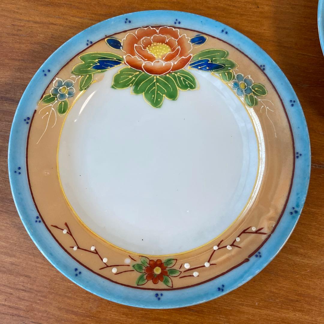 オールドジャパン　英国里帰り　ラスター彩　盛り上げ　チルドレンズ　ティーセット