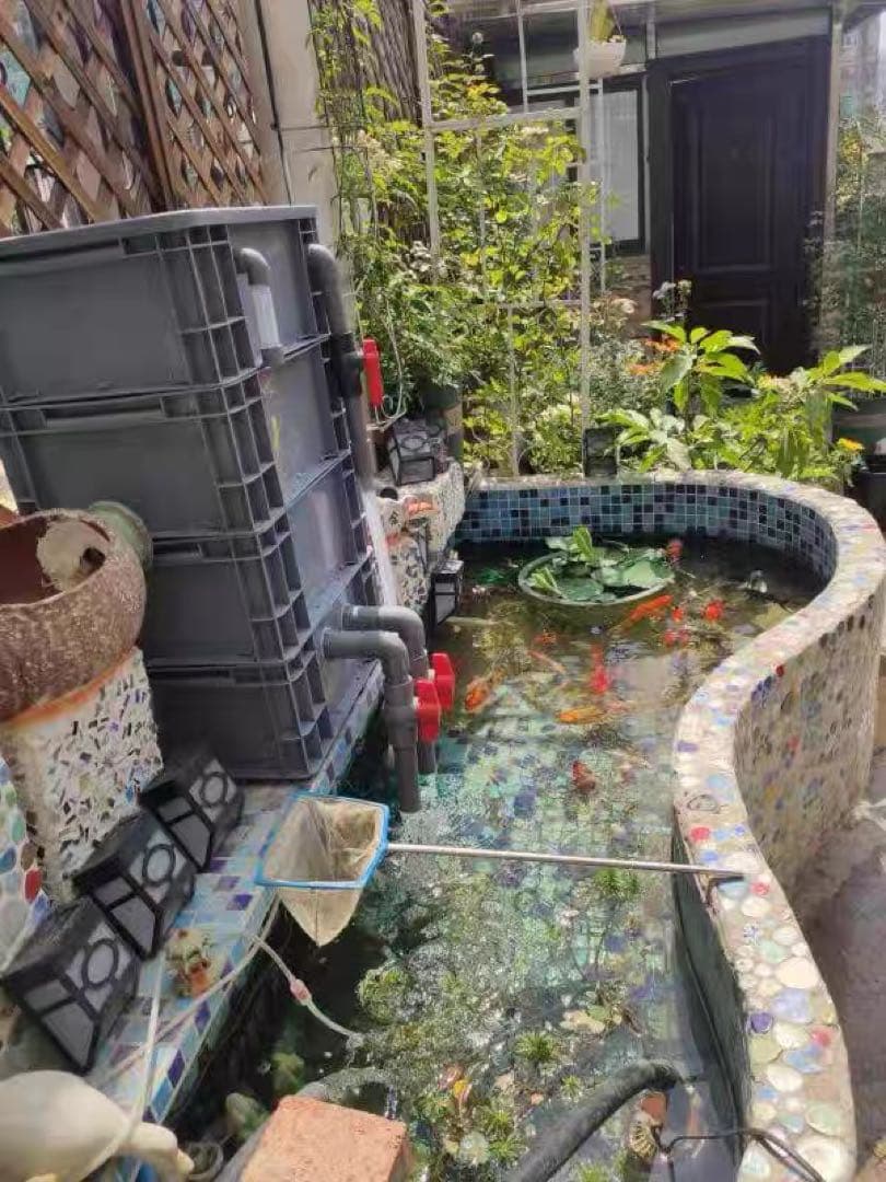 三段式万能濾過器装置　大型水槽池濾過層濾過飼育 オーバーフロー外部飼育濾過槽