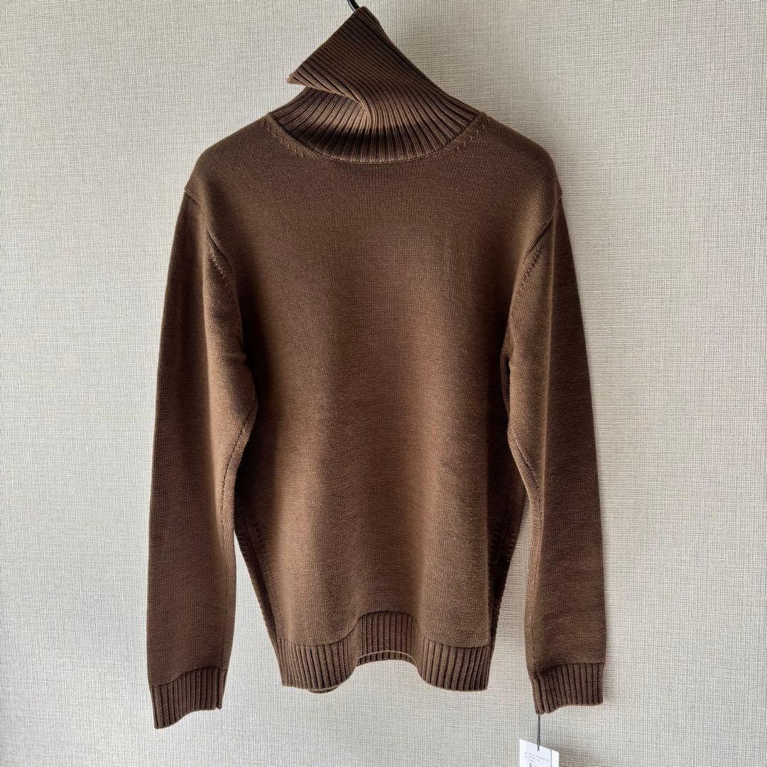 新品TOMORROWLAND tricot メリノウール タートルネックニット