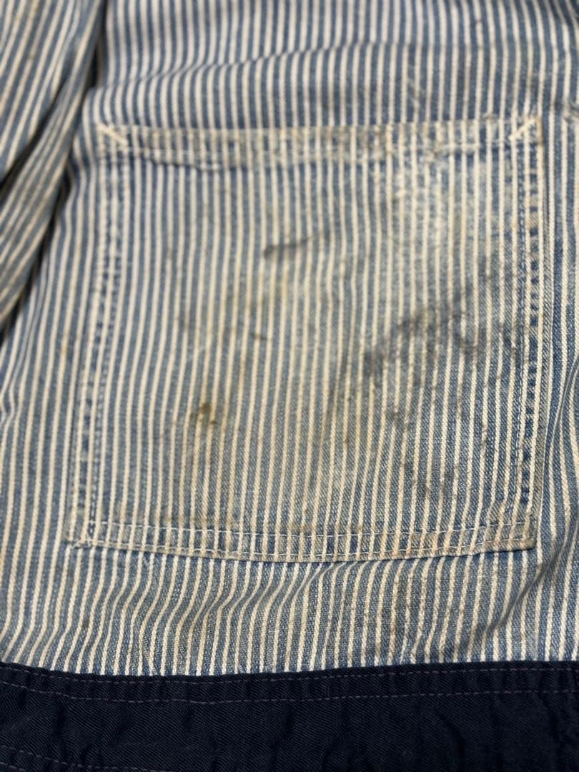 グ*ン様 超希少！1950sヴィンテージオールインワン　ヒッコリーつなぎ