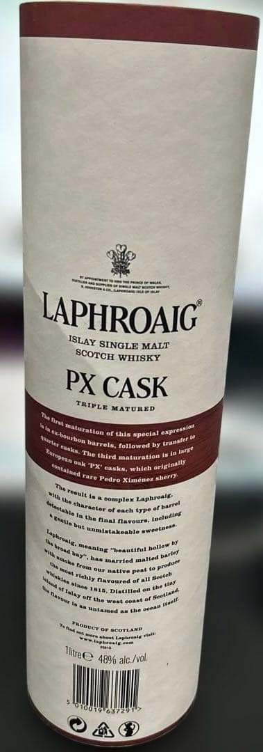 ウイスキー Laphroaig PX Cask Triple Matured 1L 48%