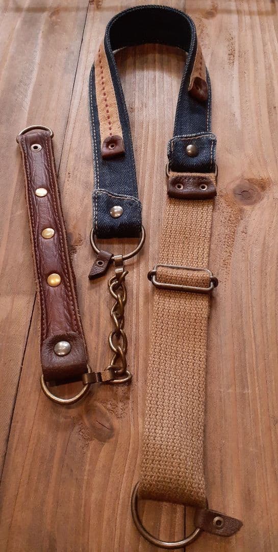 デニムリメイク★★★OUOUTDOOR VINTAGE 肩掛けトート&腰袋付き