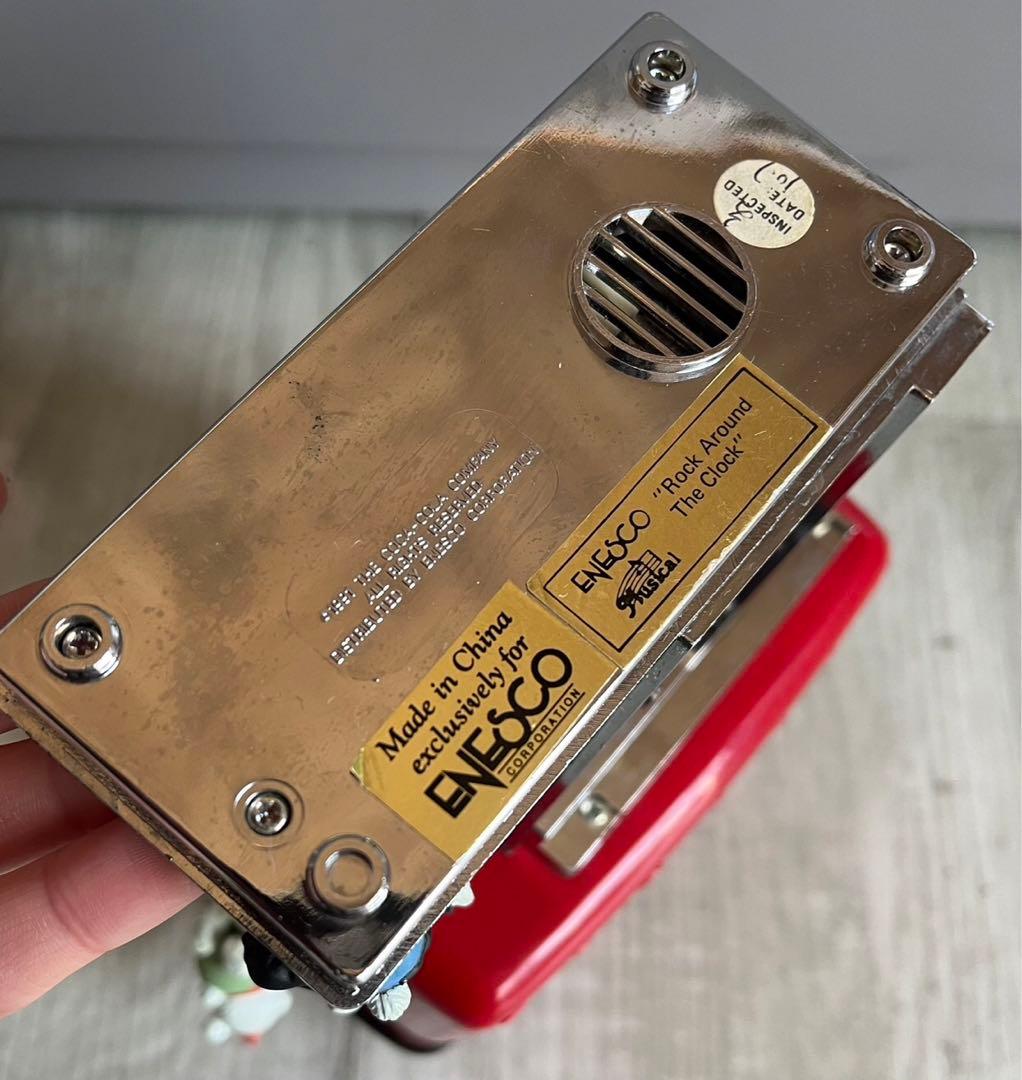 アメリカビンテージ光って動くコカコーラソーダショップミュージックボックス1991