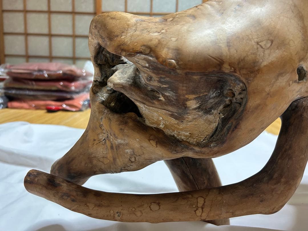 流木 アート作品 約1m置物 インテリア　木の根