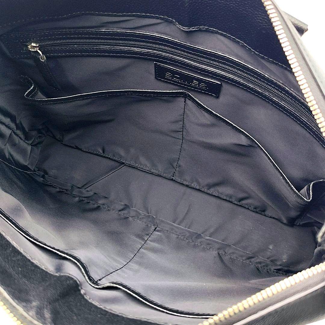 美品 SOMES SADDLE ブリーフケース ブラック レザー グスト 通勤