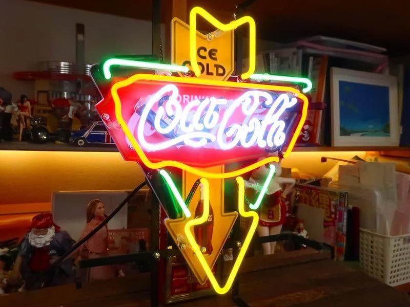 コカコーラ ネオンサイン アロー インテリア ダイナー ガレージ