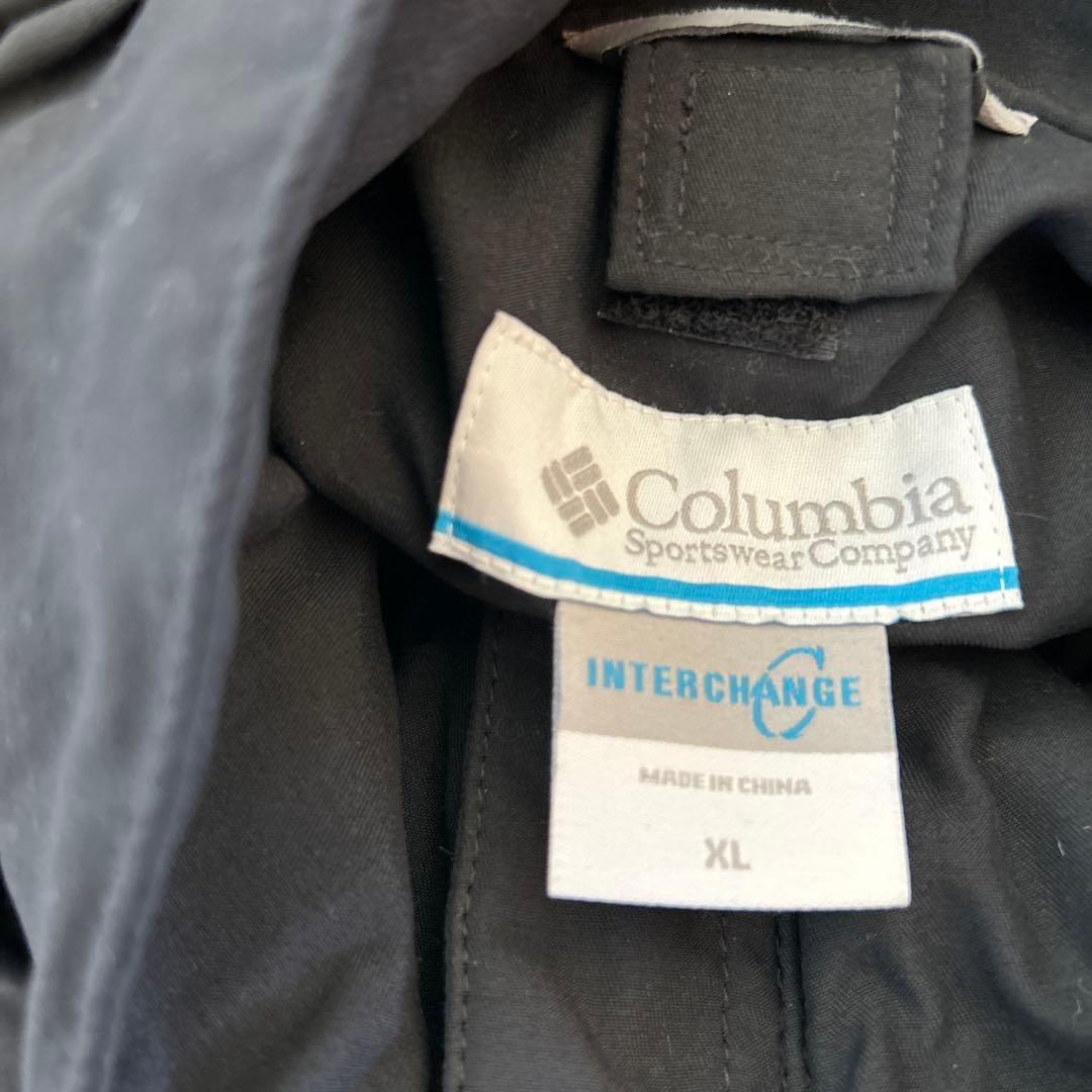 コロンビア　ブラック ロングコート PL7003