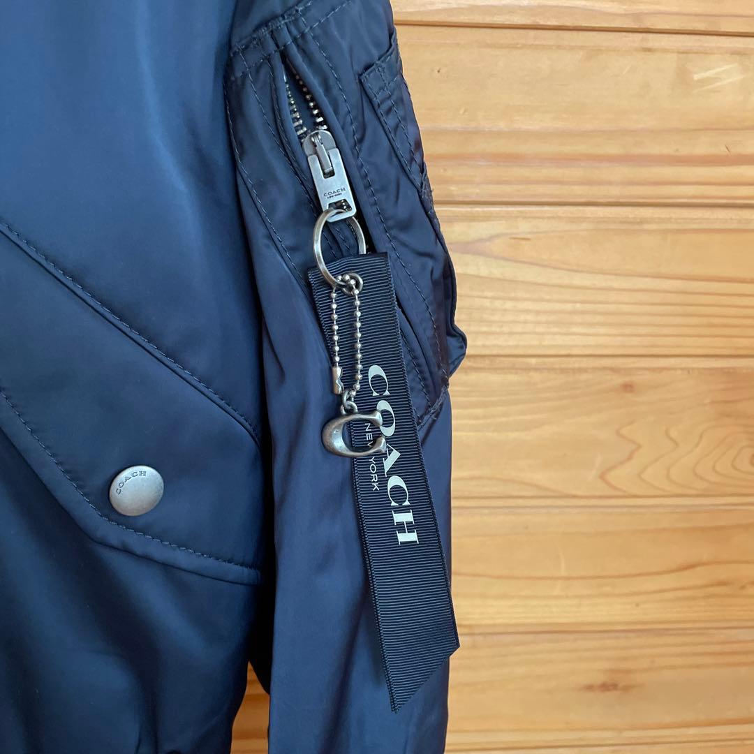 Coach 花柄刺繍 ネイビー ジャケットひむもん