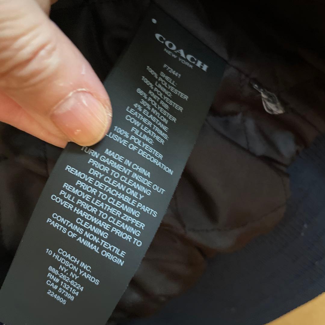 Coach 花柄刺繍 ネイビー ジャケットひむもん