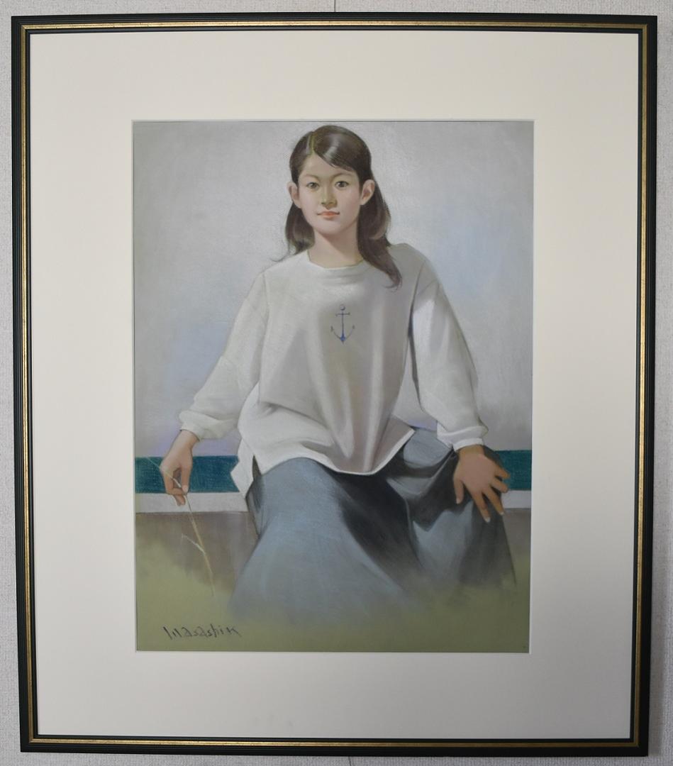 真作保証・現代洋画家・無所属・木村正志・パステル１５号現在神戸在住89才