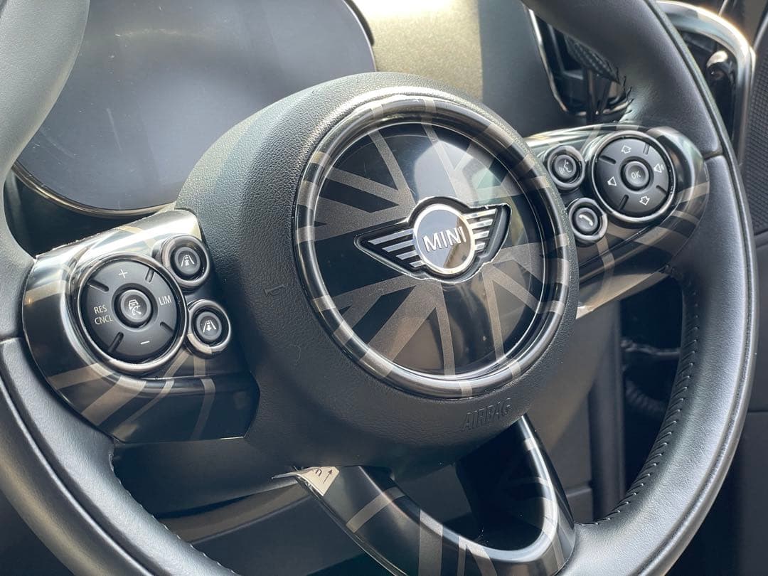 F系MINI ステアリングパネルカバーセット　ダークユニオンジャック　4点セット