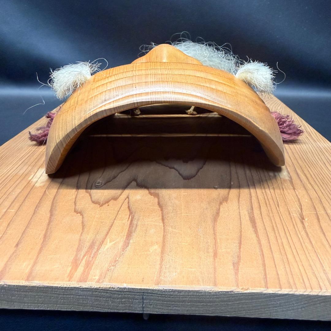 ◉Fc左1001 木彫 能面 翁 翁面 能楽 能 狂言 仮面 面 神聖 伝統的