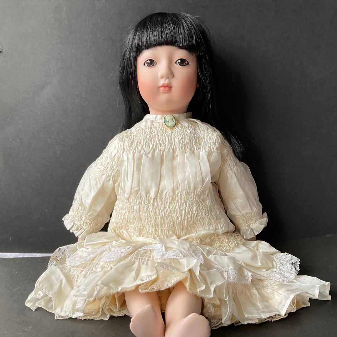 専用　市松人形　ビスク市松人形　ビンテージドレス着抱き市松人形