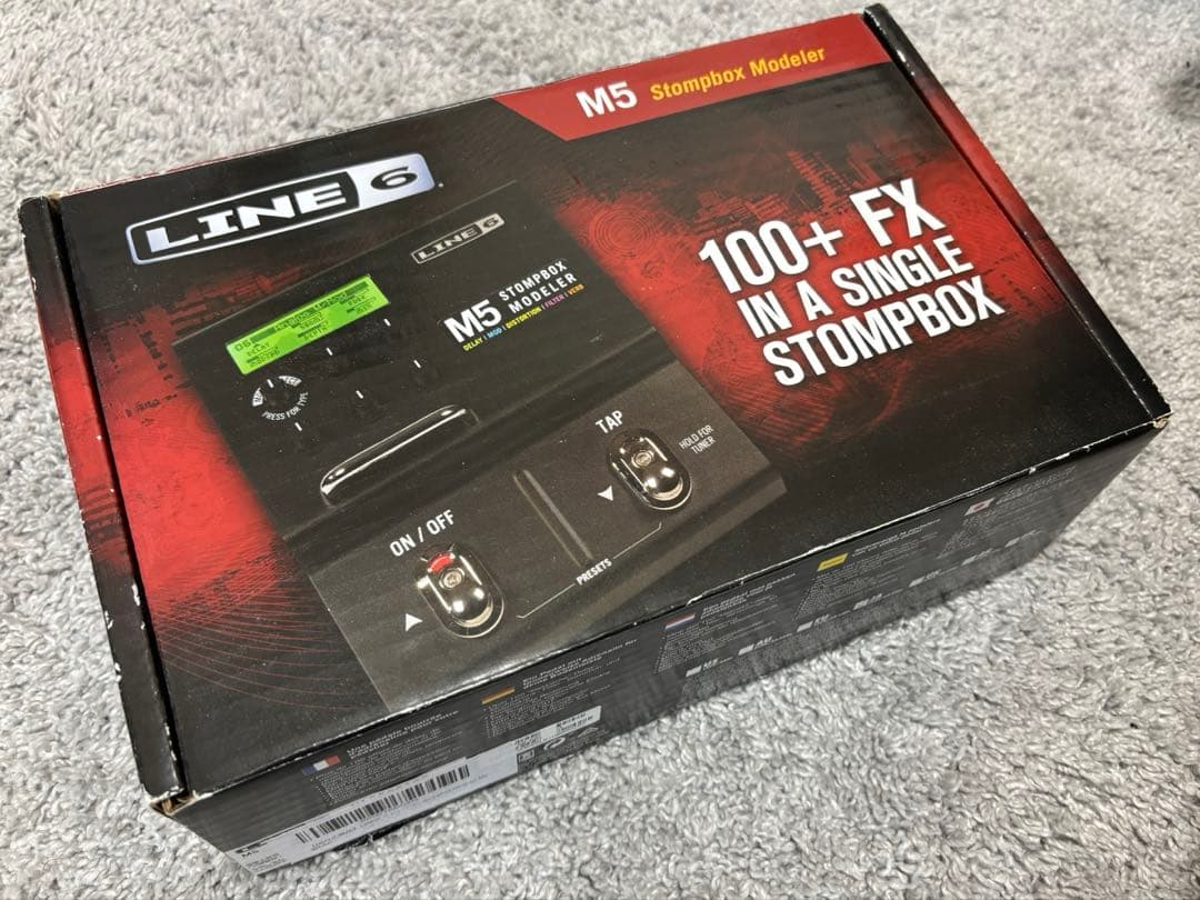LINE6 M5 Stompbox Modeler 外箱付（アダプター欠品）