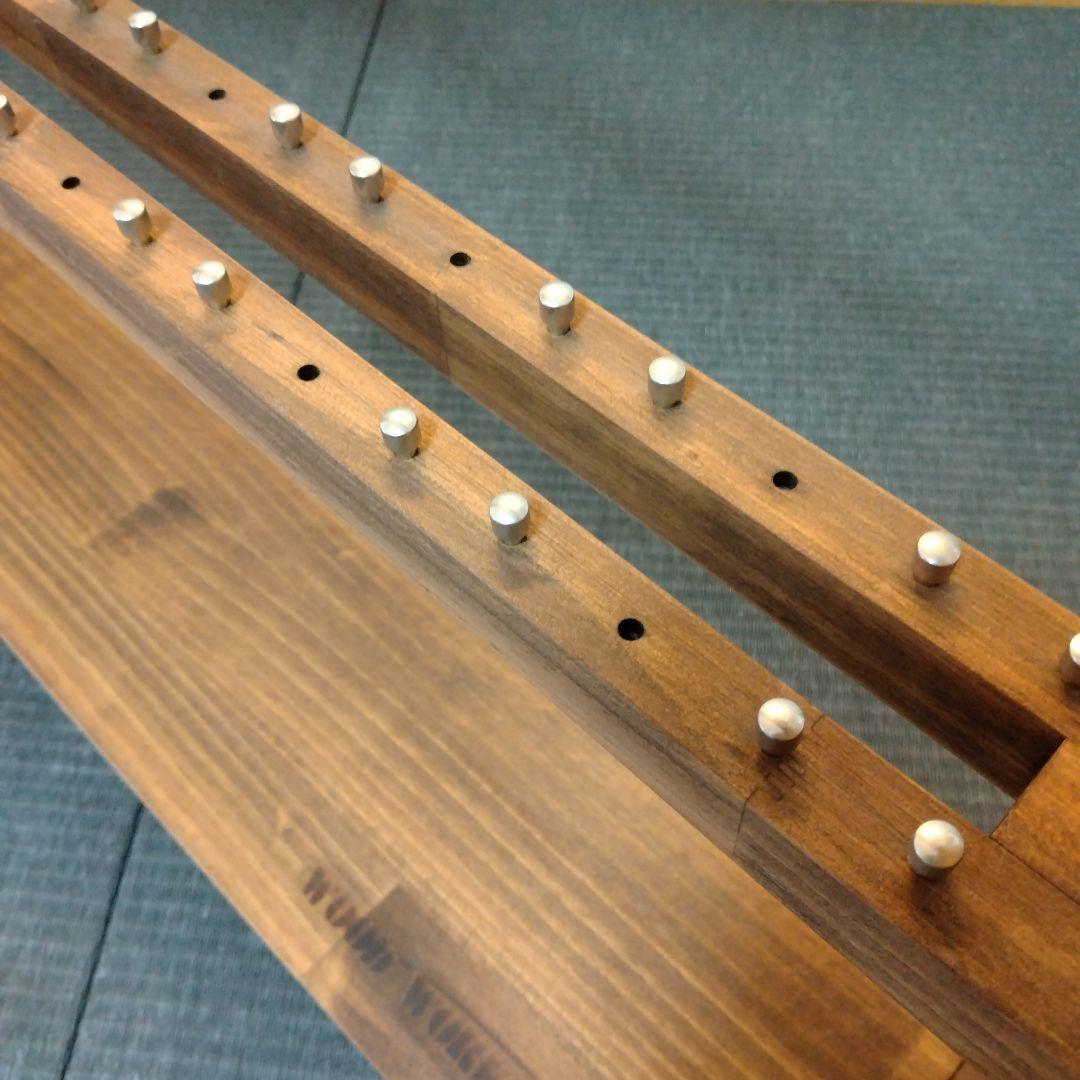 ✨️新品級✨️ WOOD WORKS リールスタンド ブラウン リール置き 釣具