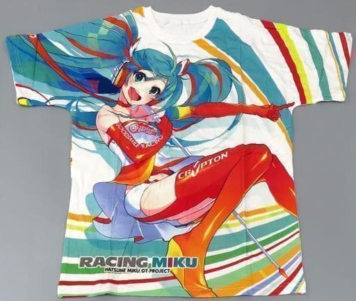 【新品】初音ミク レーシングミク フルグラフィックtシャツ 両面印刷 Msize