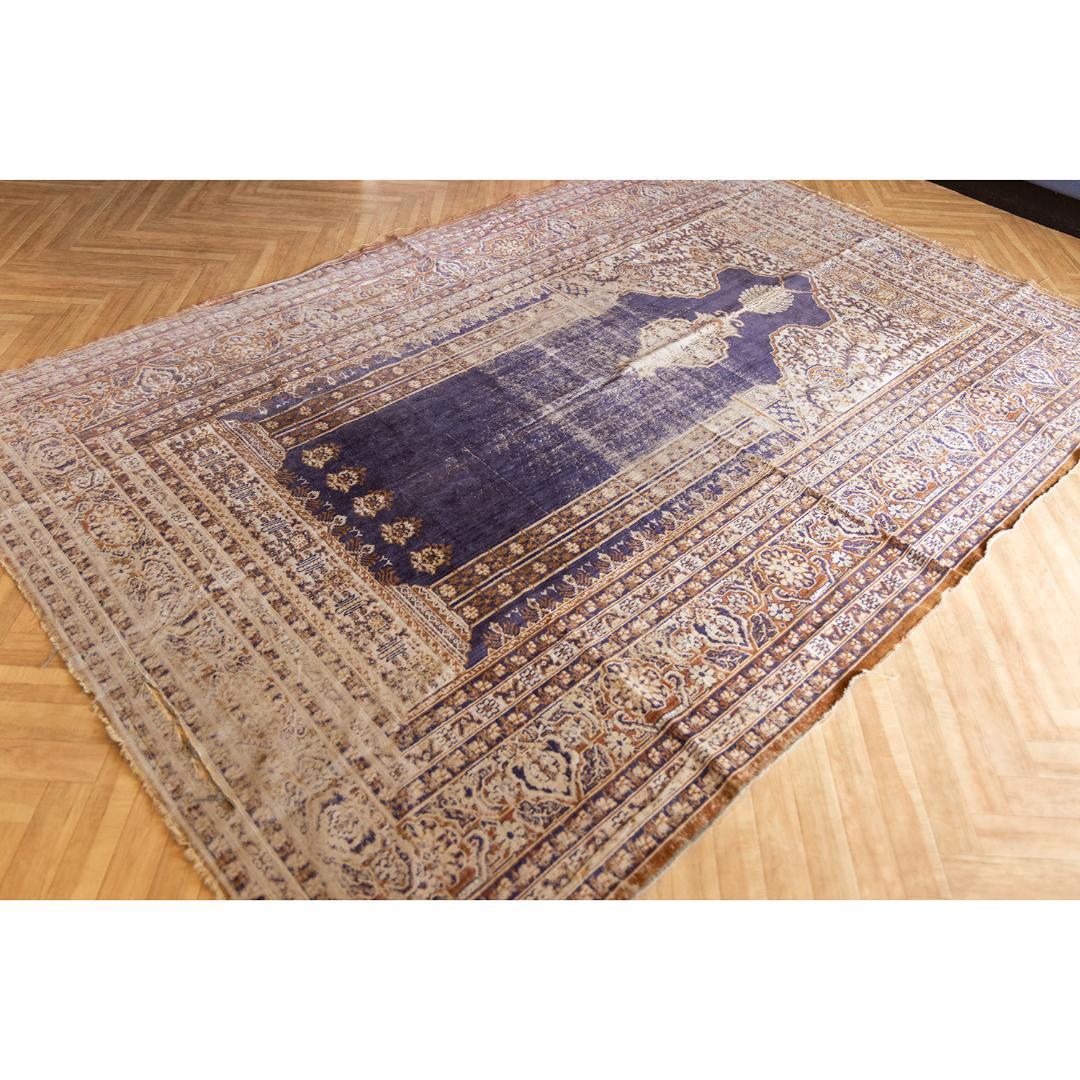 アンティーク　ヴィンテージラグ　シャビー