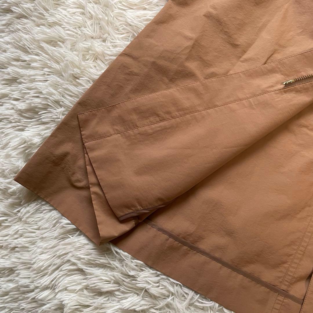 極美品イネド　ロングモッズコート スプリングコート　ドロスト　ギャザー(9)