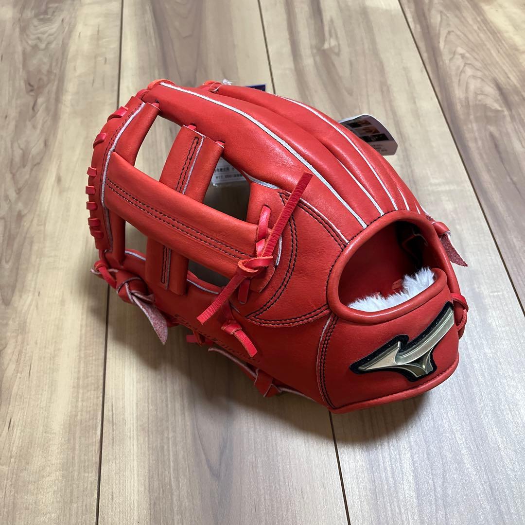 軟式グローブ ミズノ　少年　グローブ　赤