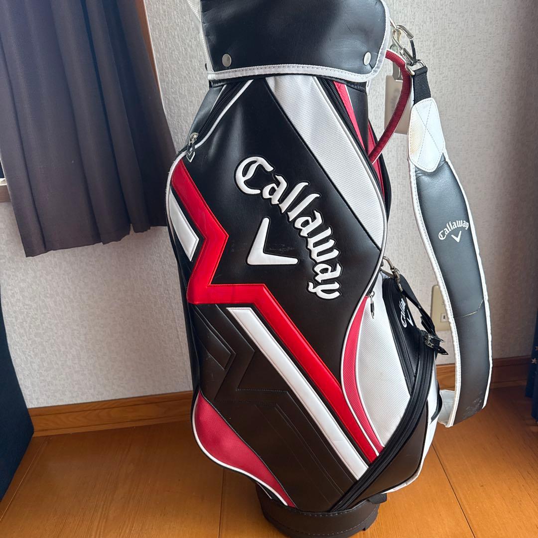 Callaway キャディバッグ 黒/白/赤