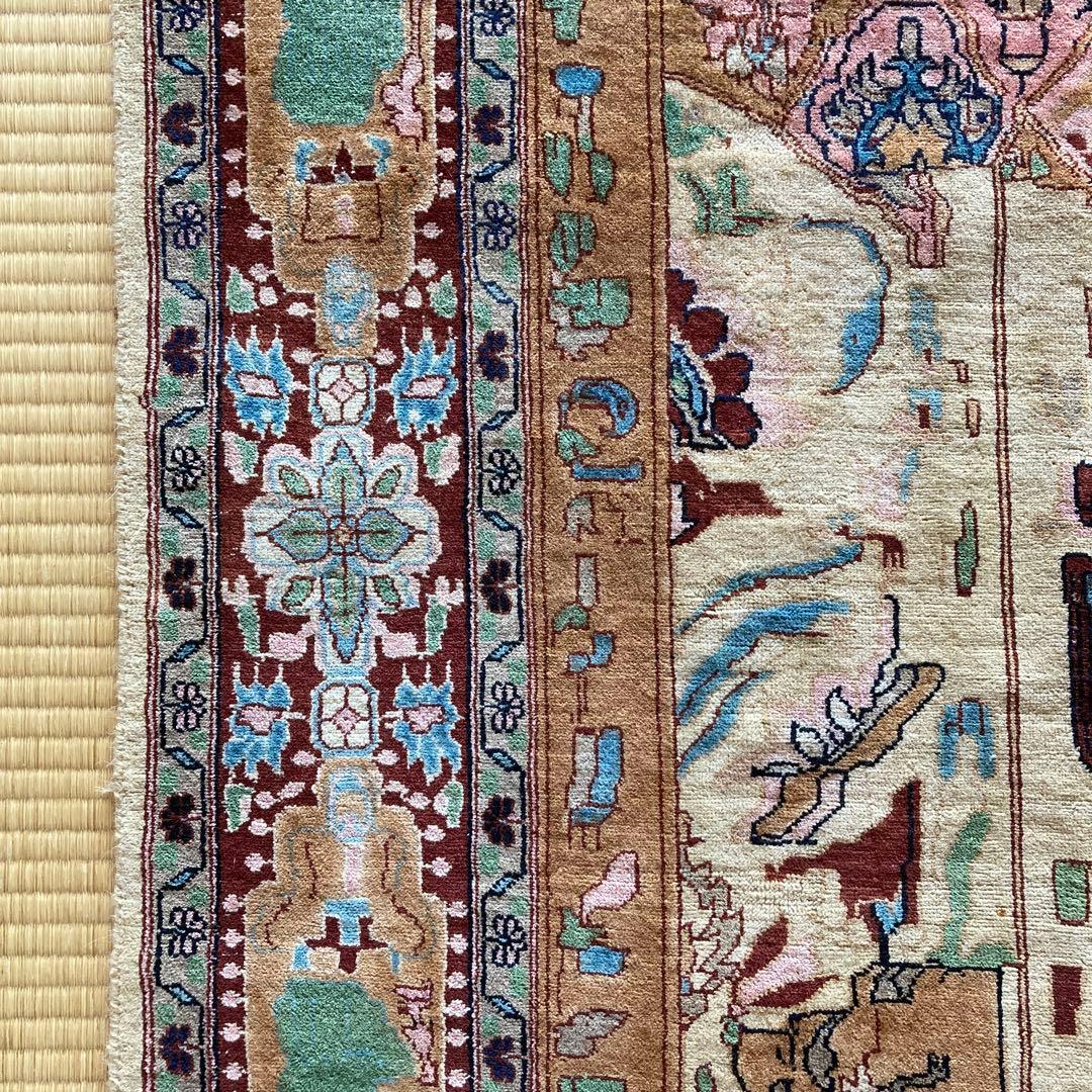 ★ コハク【古着・服中心】★ トライバルラグ　パキスタン　大判　レア