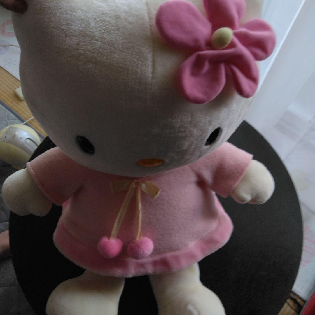 【希少・ビンテージ】ハローキティ ぬいぐるみ 特大 ピンク エンジェル （天使）