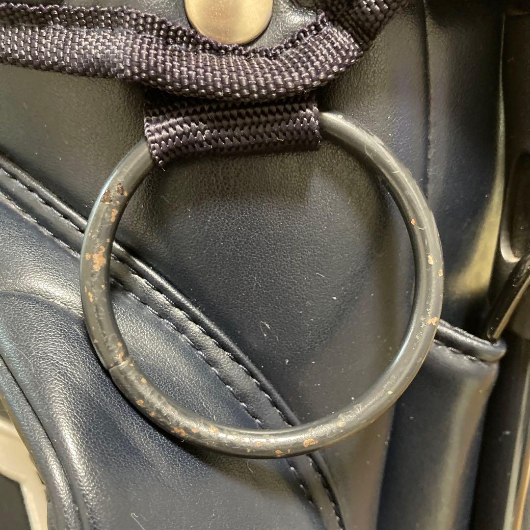 訳ありPEARLYGATES パーリーゲイツ キャディバッグ ネイビー スタンド