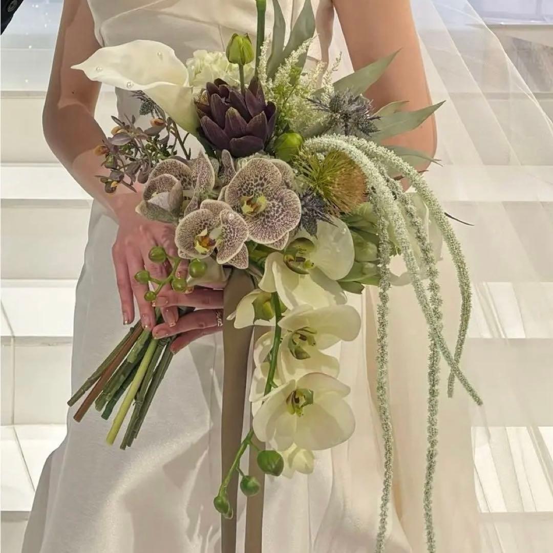 ウェディングブーケ アーティシャルフラワー ブートニア セット 結婚式