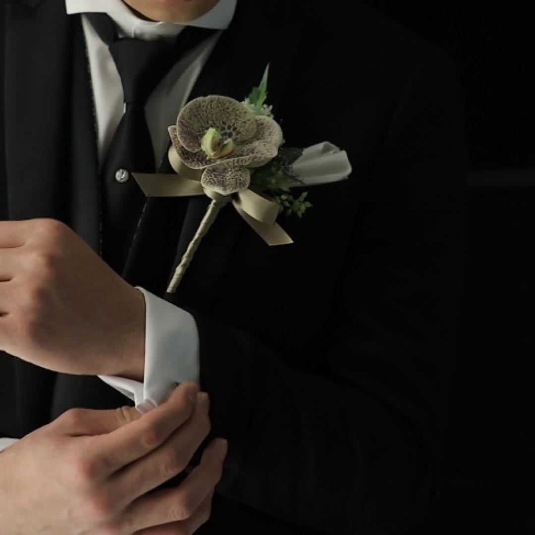 ウェディングブーケ アーティシャルフラワー ブートニア セット 結婚式