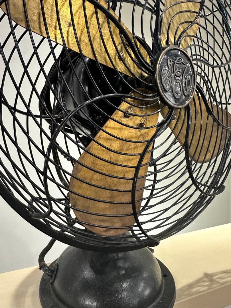 アンティーク　扇風機　真鍮　什器