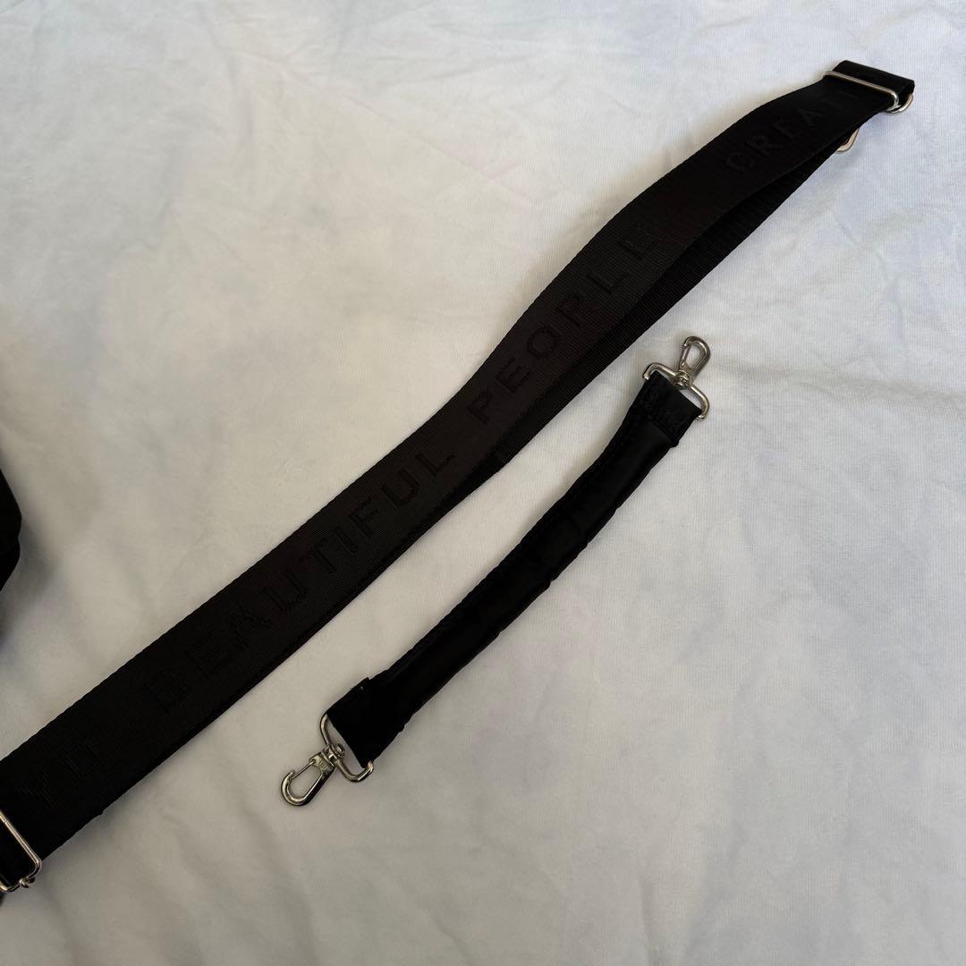 美品 beautiful people ナイロン巾着バッグ STUDIOUS別注