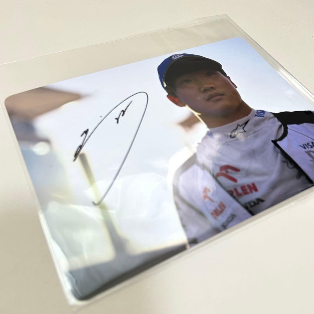 角田裕毅　サインカード　F1 ドライバー