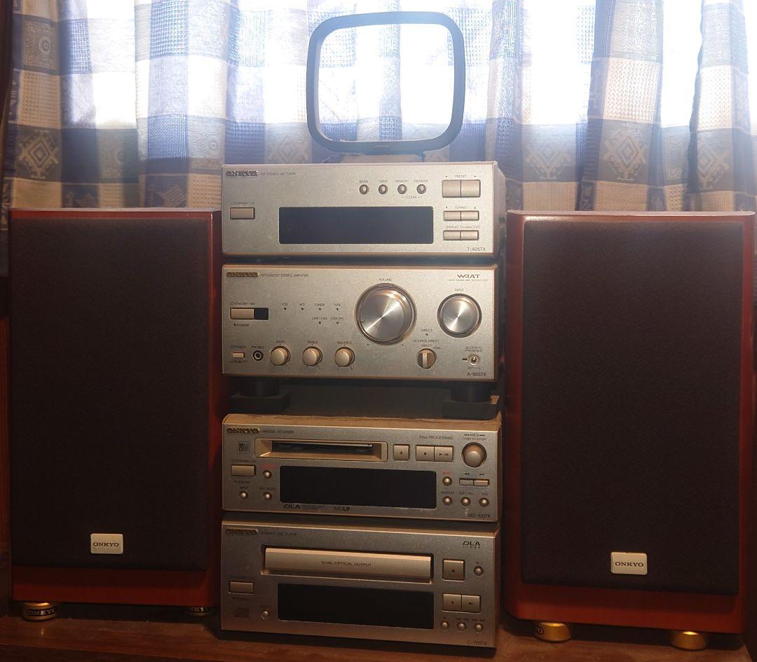 ONKYO ミニコンポ CD MD ラジオ（ジャンク）