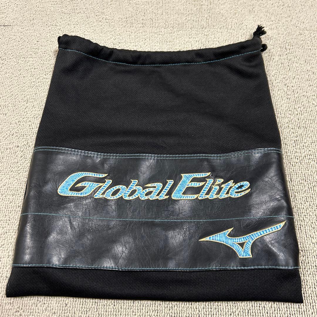 【ミズノ】グローバルエリート軟式投手用　グラブ　ダイバーシティブルー　専用袋付き