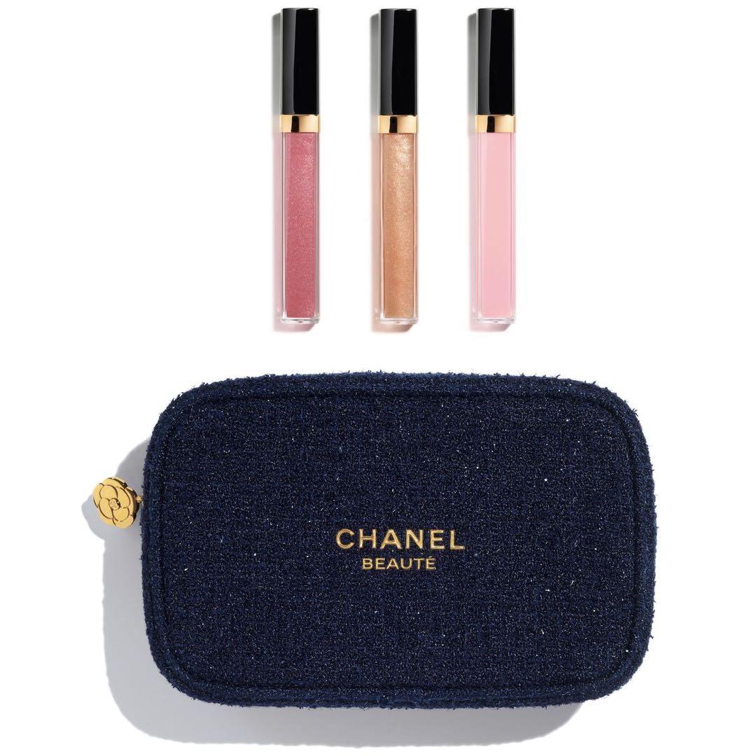 CHANEL クリスマスコフレ　2025リップグロス3本ポーチセット