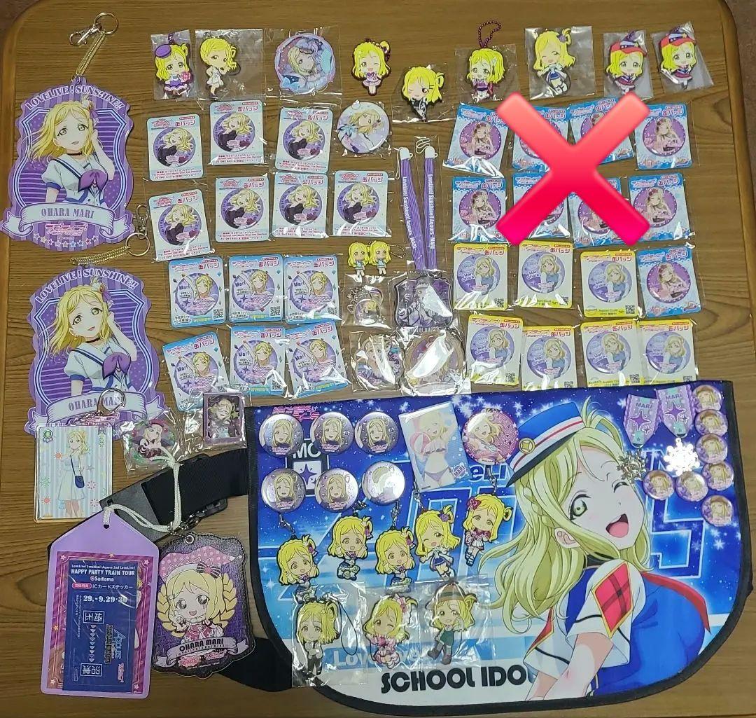 ラブライブサンシャイン 小原鞠莉 痛バ メッセンジャーバッグ HPT 缶バッジ