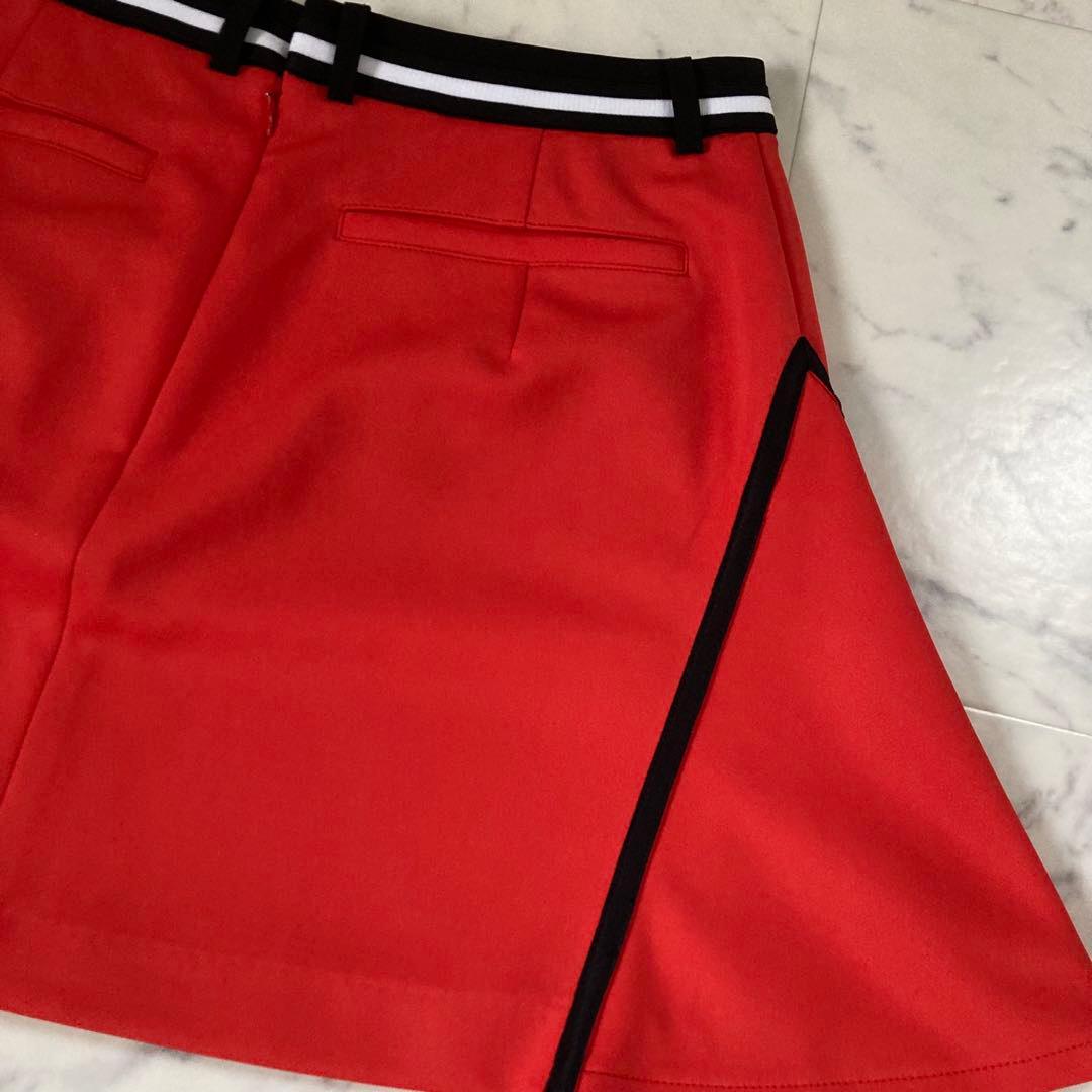 定価26400円【新品】レディース38ランバンスポール フレアスカート赤