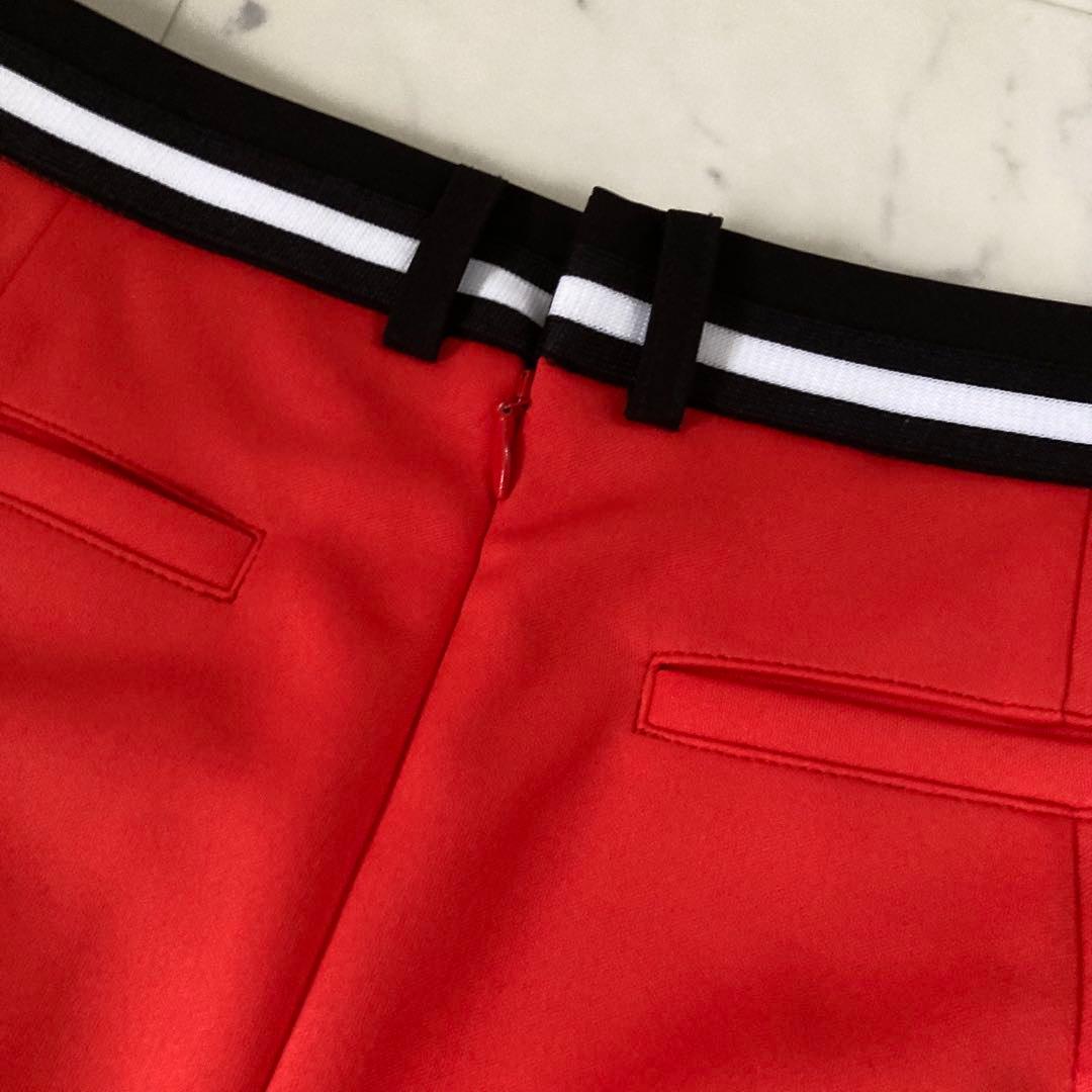 定価26400円【新品】レディース38ランバンスポール フレアスカート赤