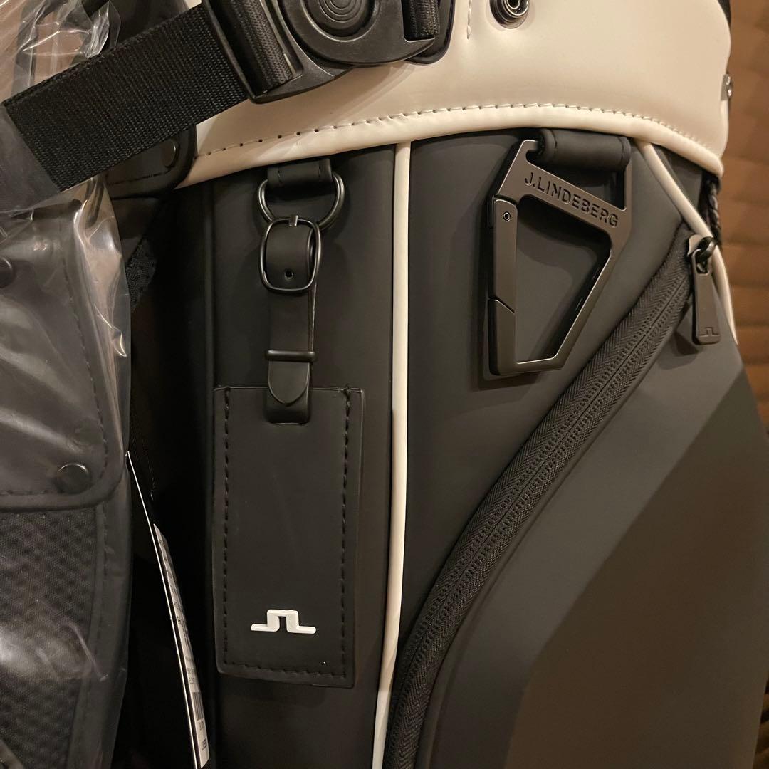 新作J.LINDEBERG ジェイリンドバーグ 高級 キャディバッグ カーボン黒