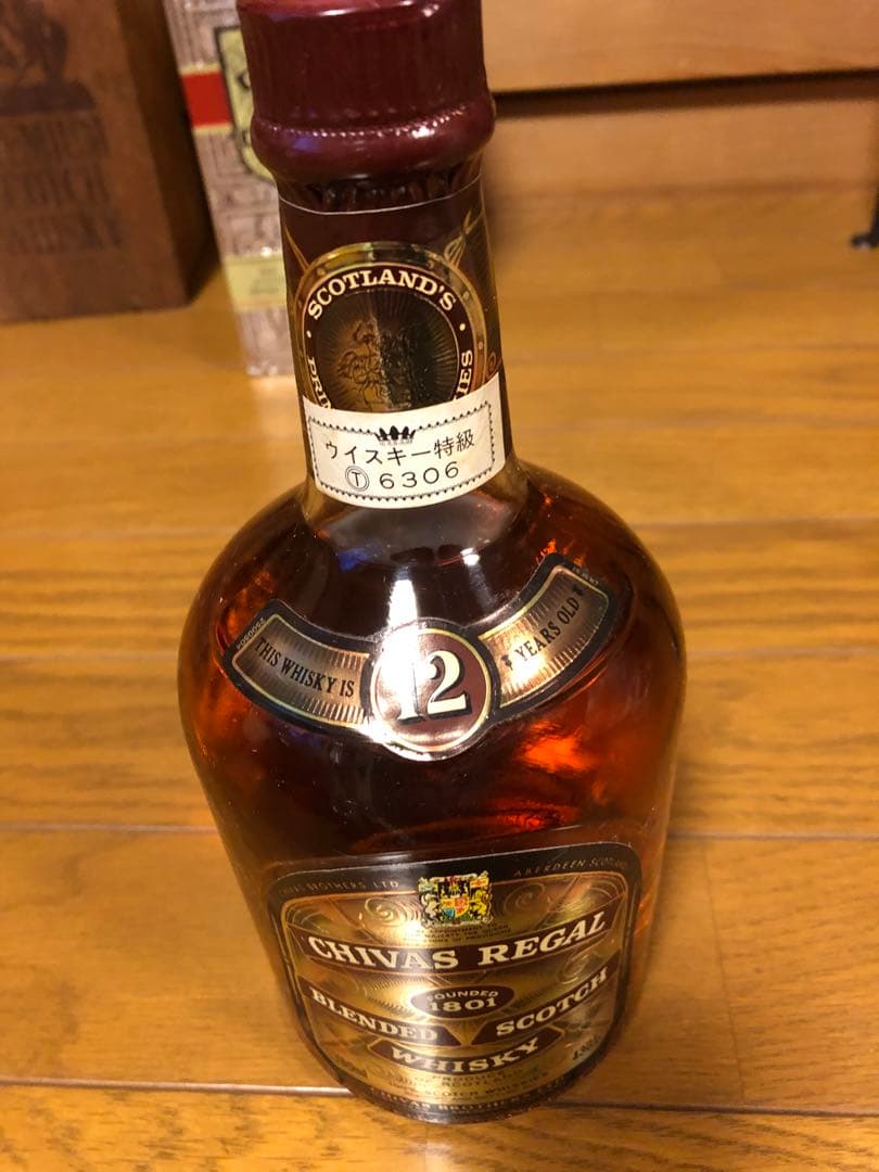 希少古酒　シーバスリーガル12年木箱入り　1970年代物