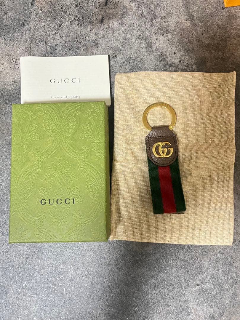 GUCCI グッチ Gロゴ キーリング オフィディア キーチェーン キーホルダー