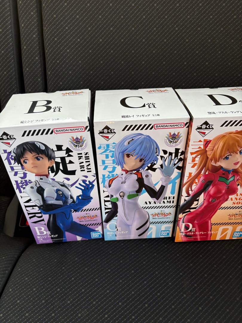 エヴァンゲリオン一番くじ　フィギュア　碇シンジ　綾波レイ　アスカ