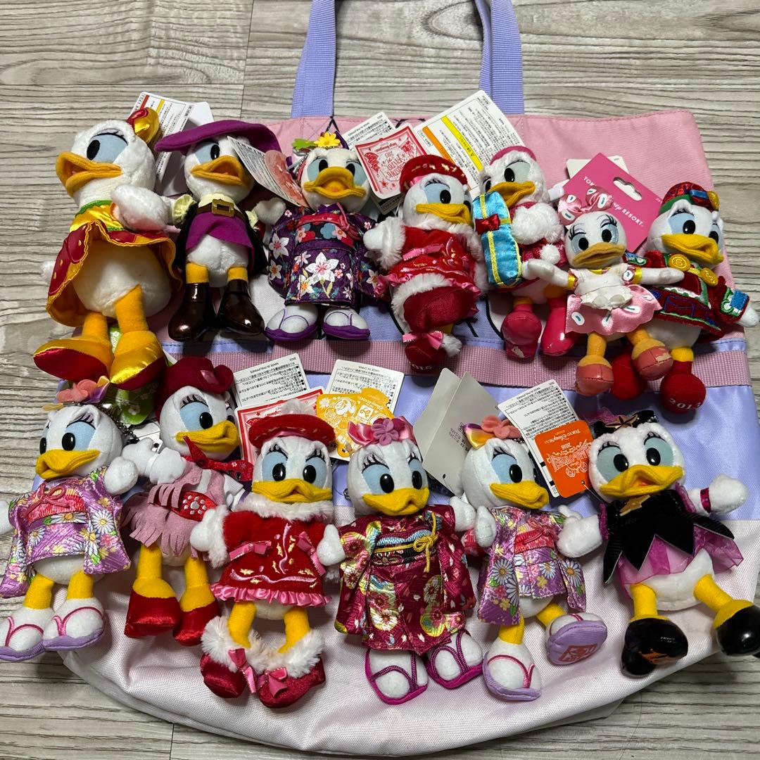 ディズニー　レトロ　デイジー　ぬいば　トートバッグ