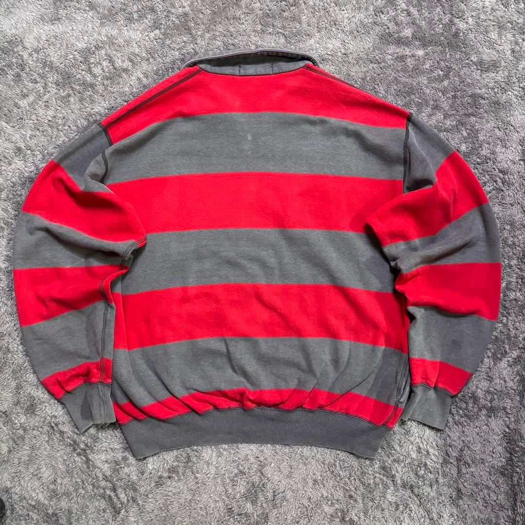 美品【90s】 Polo by Ralph Lauren ハーフジップ ボーダー